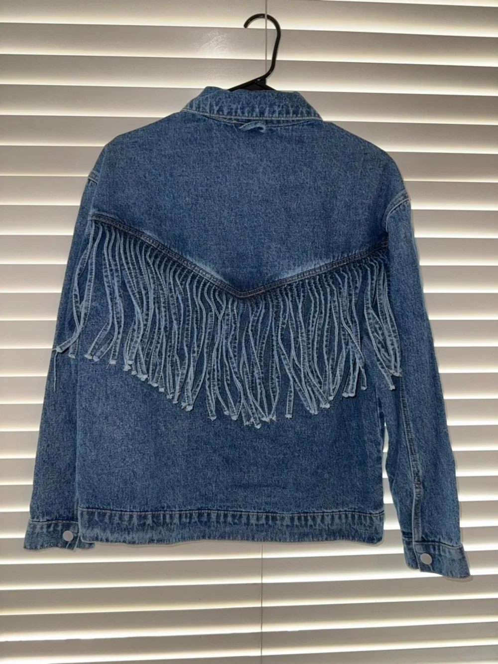 Windsor Blue Denim Jacket with Front Fringe - Picture 6 of 10